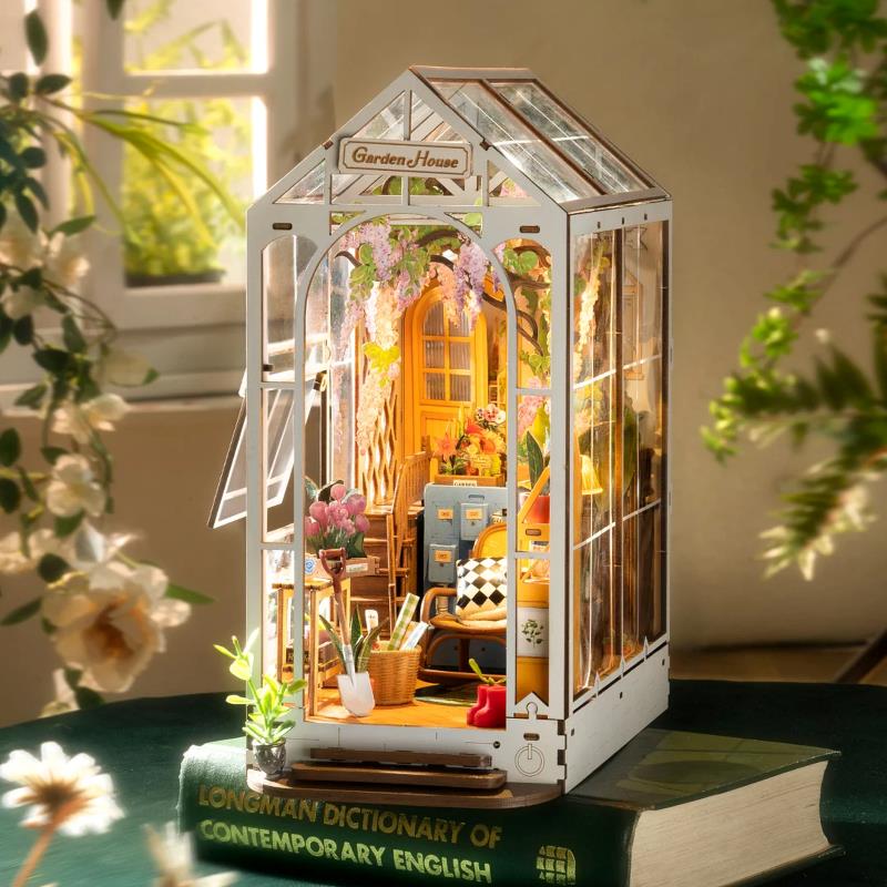 Rolife DIY House Book Nook Series TGB06 Garden House – Treehouse Toys