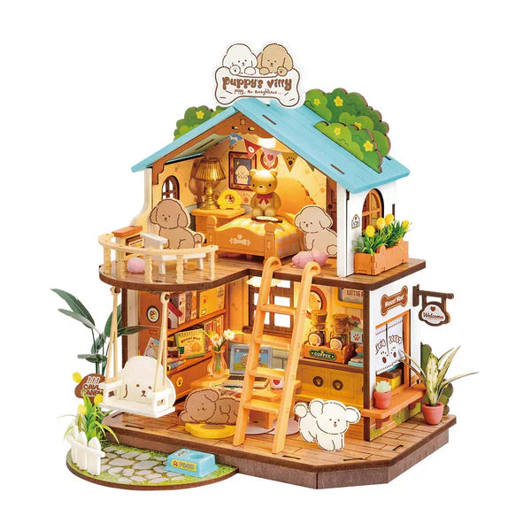 Rolife DIY House Lux Series DG169 Puppy's Cozy Villa – Treehouse Toys