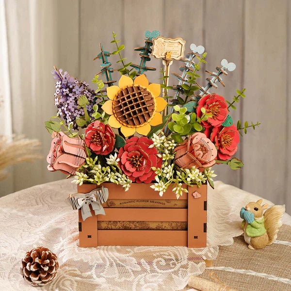 Rolife Rowood Flower Series TW02H Wooden Bloom Box – Treehouse Toys