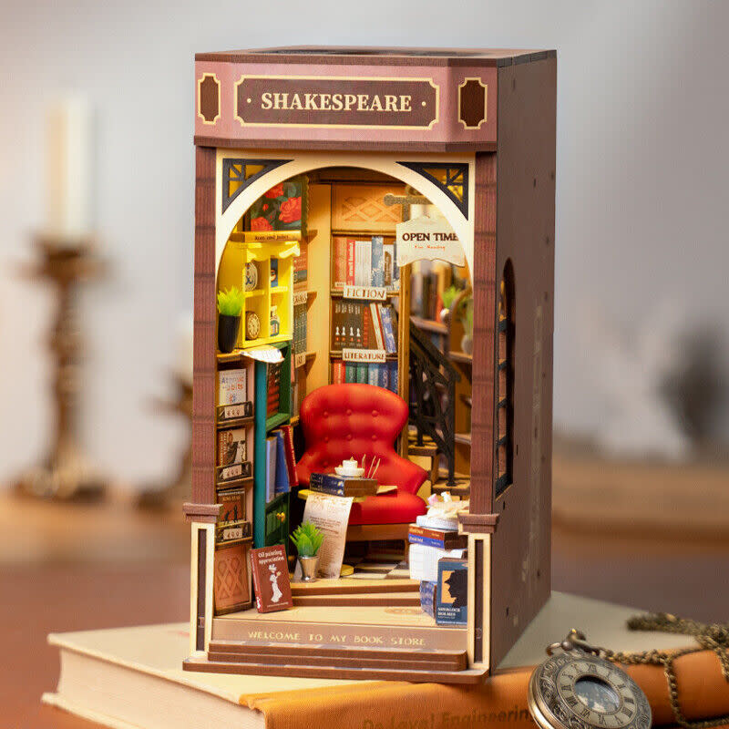 Rolife DIY House Book Nook Series TGB07 Bookstore – Treehouse Toys