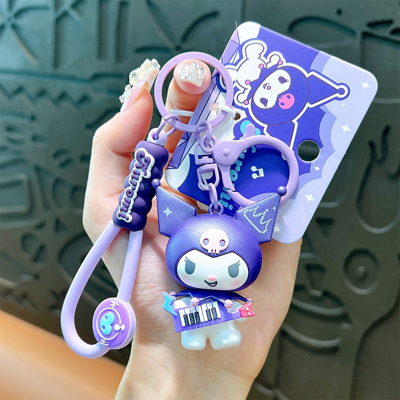 Sanrio Musical Kuromi Piano Keychain