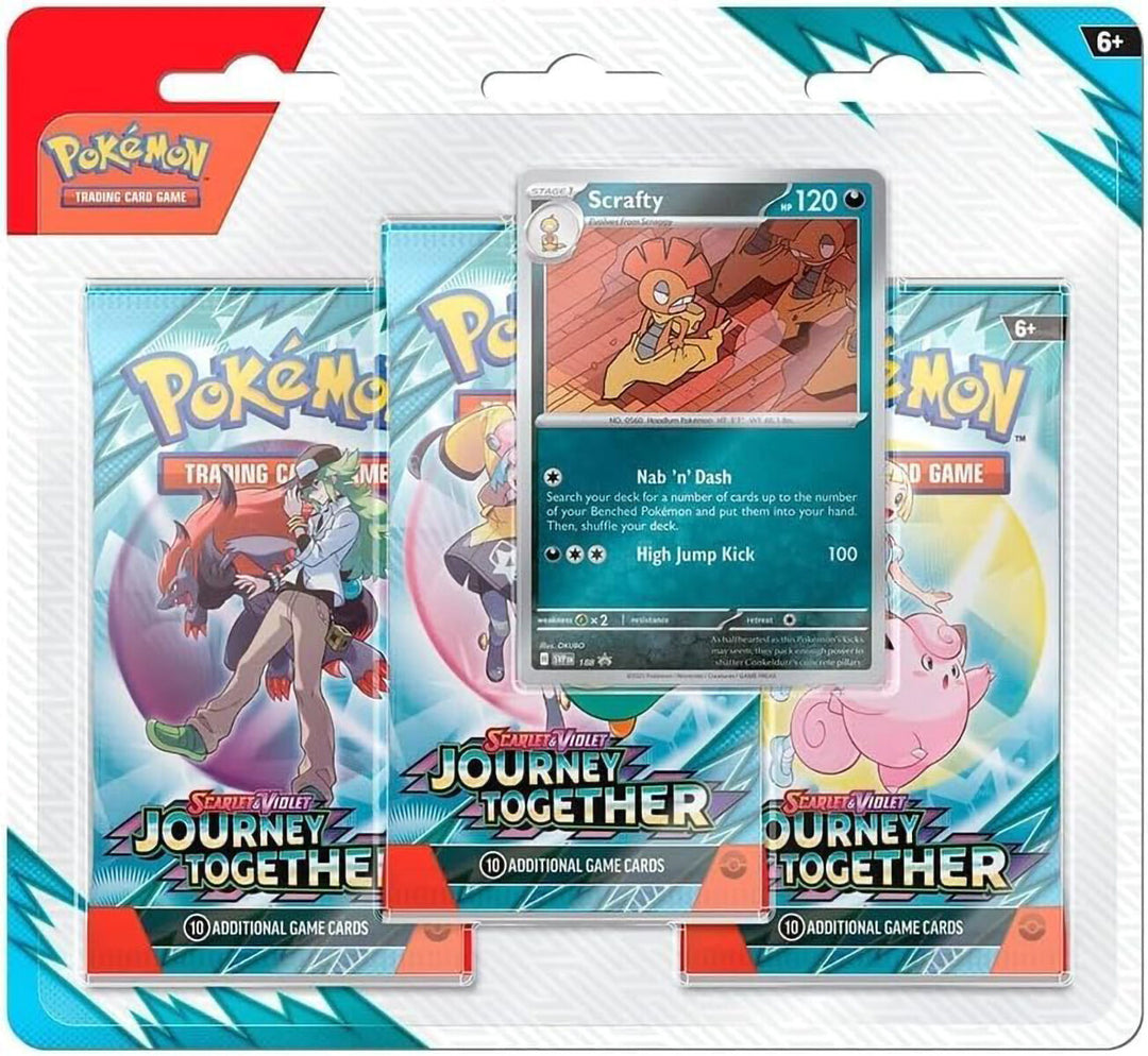 Pokemon TCG: Journey Together 3-Booster Blister Pack
