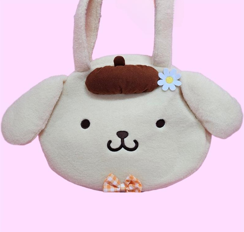 Sanrio Check 20" Shoulder Bag Pompompurin