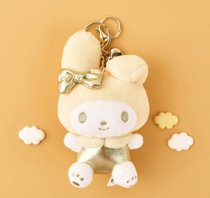 Sanrio Gold Heart 3" Keyring My Melody
