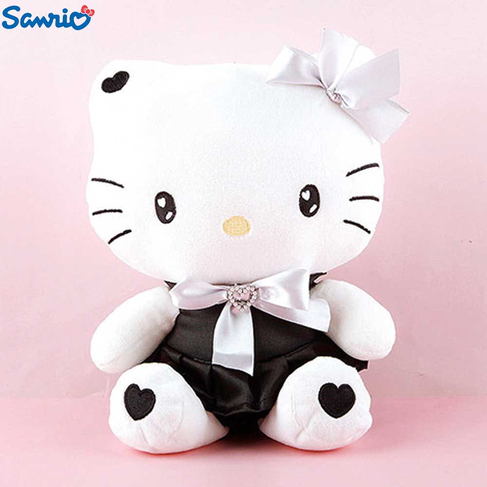 Sanrio Black Heart 10" Hello Kitty