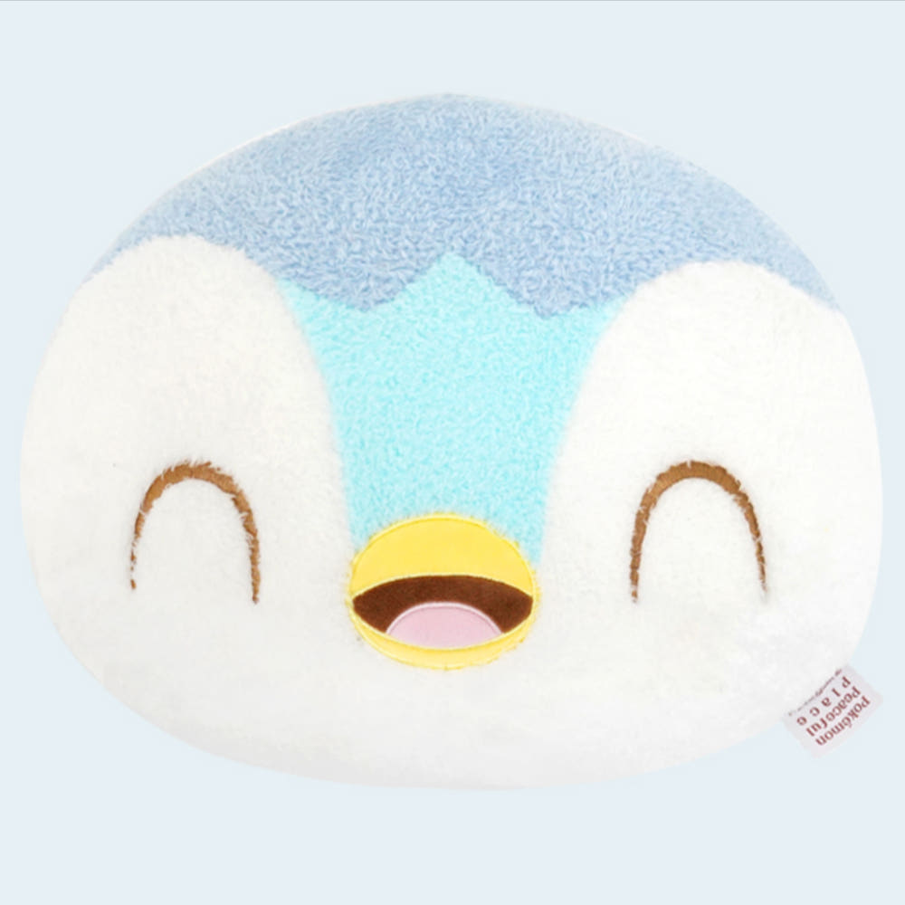 Pokemon NURI Pokepeace 15" Face Cushion Piplup