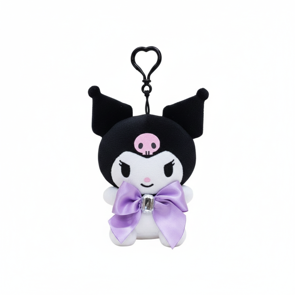 Sanrio Big Ribbon 5" Clip Kuromi
