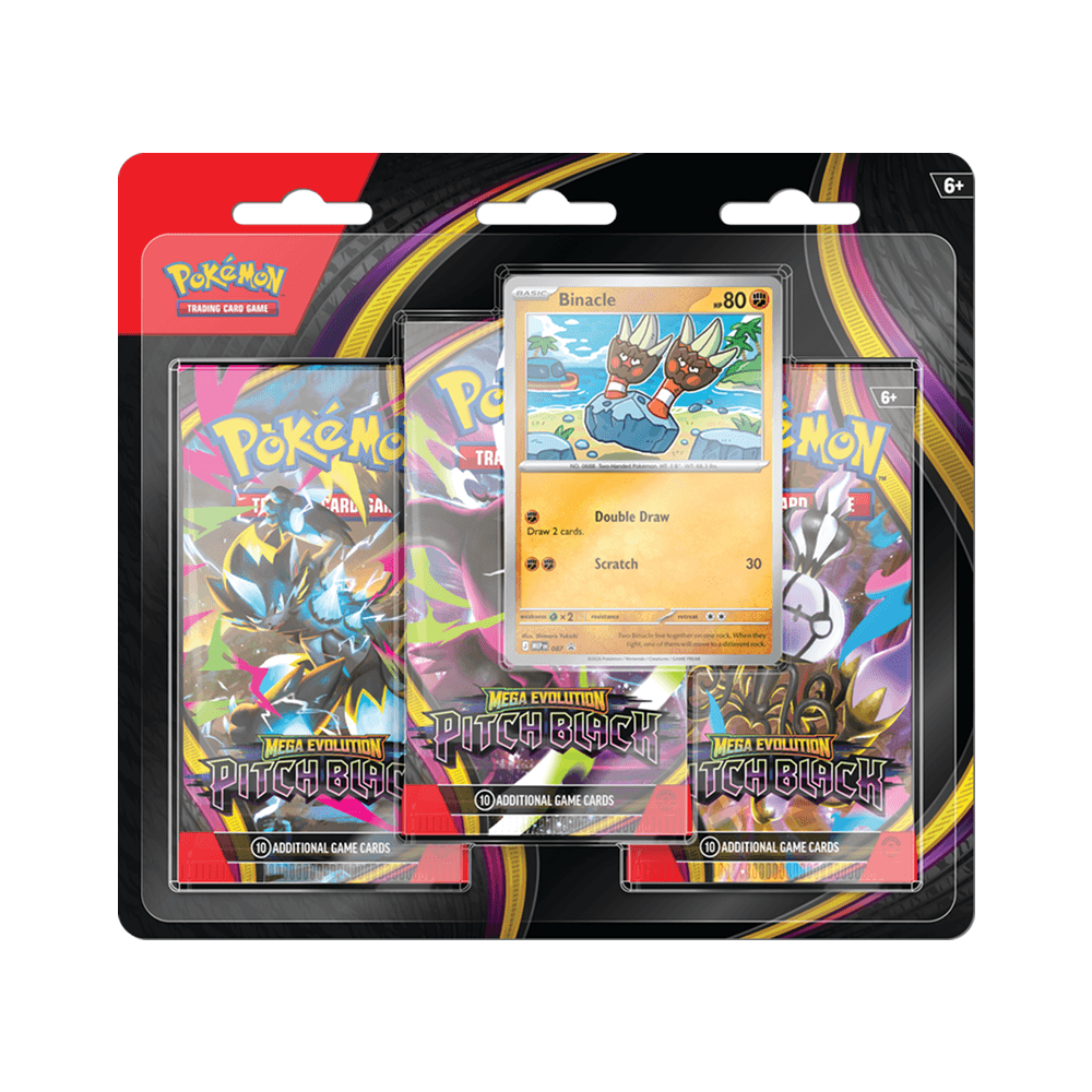 Pokemon TCG: Mega Evolution Pitch Black 3 Pack Blister