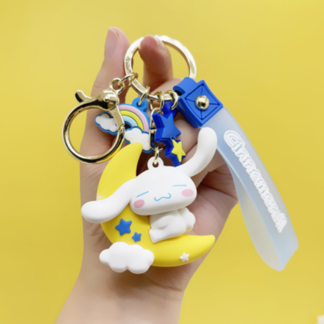 Cinnamoroll Space Moon Keychain