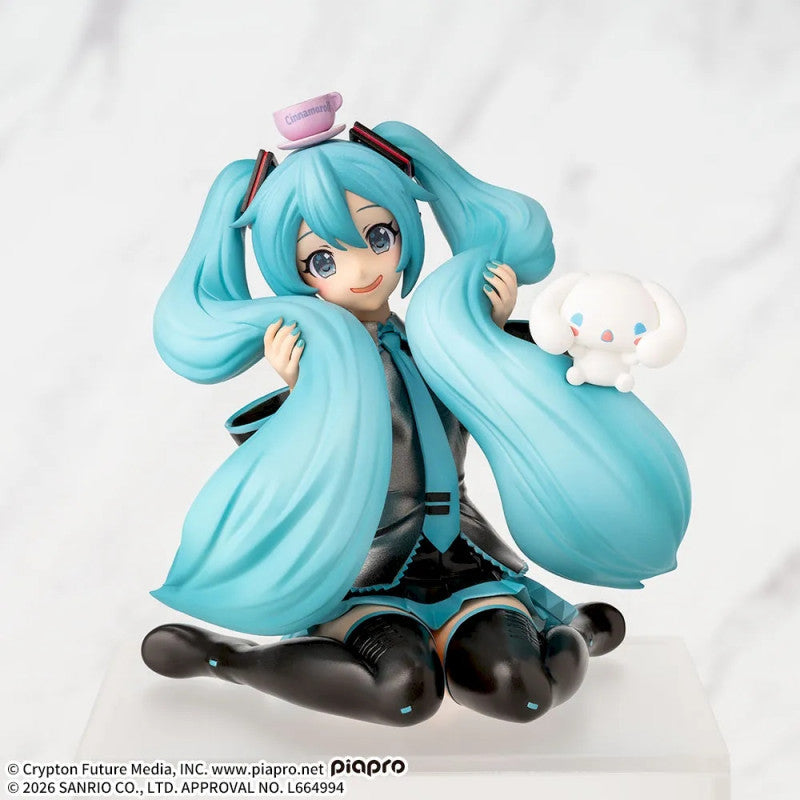 Sega Hatsune Miku X Cinnamoroll Premium Perching Mofutto/Fluffy Ver