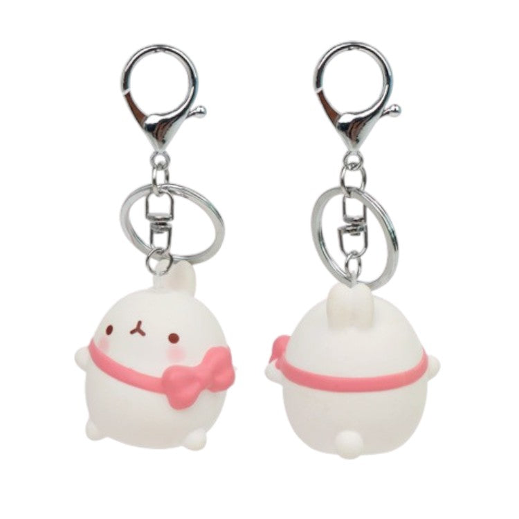 Molang Figure Keychain -Ribbon
