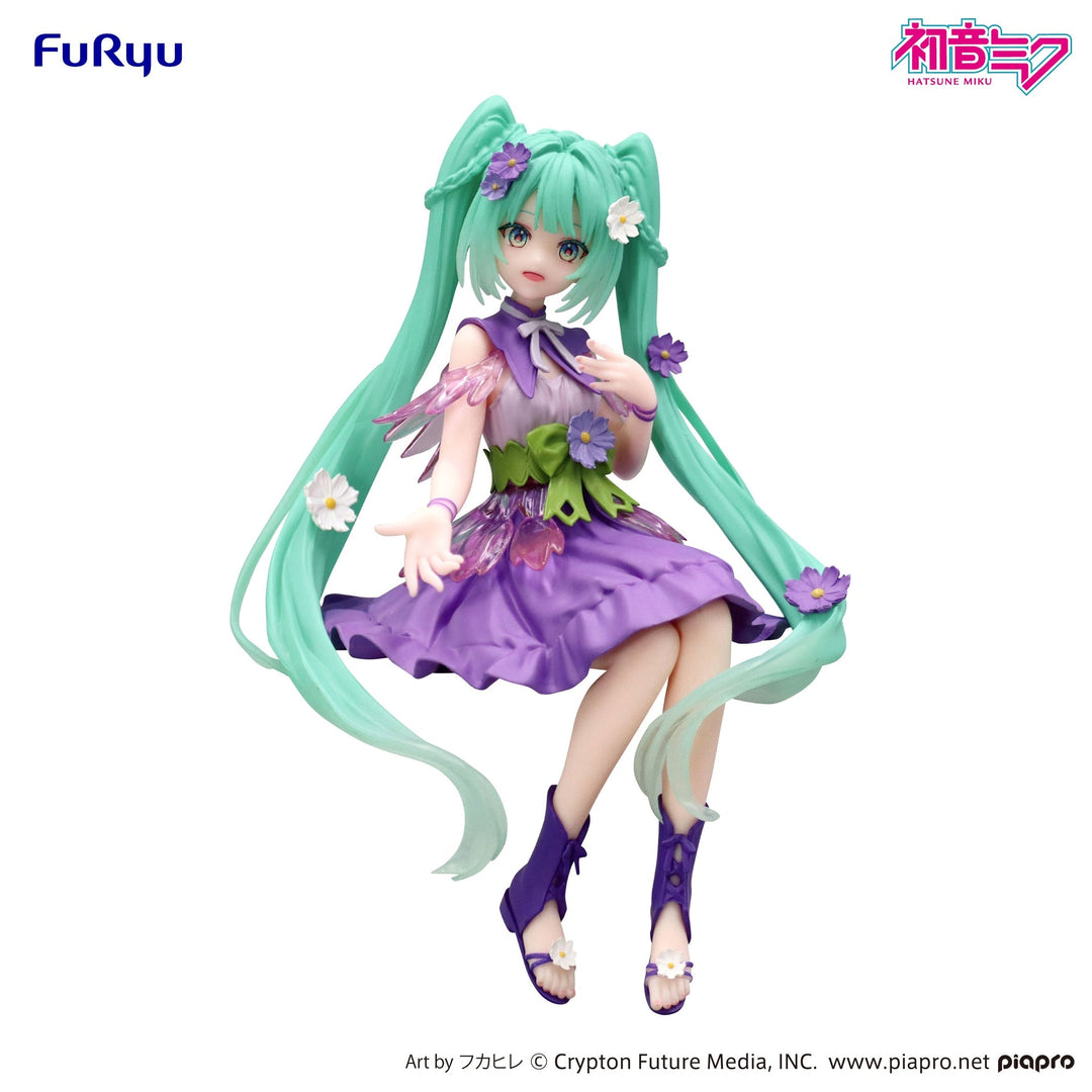 FuRyu Hatsune Miku Noodle Stopper Flower Fairy Purple Cosmos