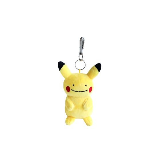 Pokemon Plush Keyring 3" Ditto Face Pikachu Standing