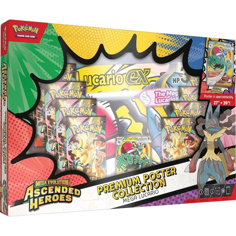 Pokemon TCG: Mega Evolution Ascended Heroes-Mega Gardevoir Premium Poster Collection