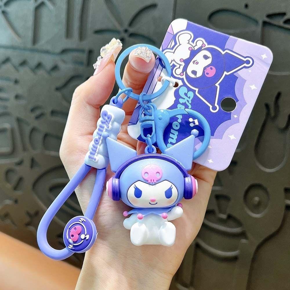 Sanrio Musical Kuromi Headphone Keychain