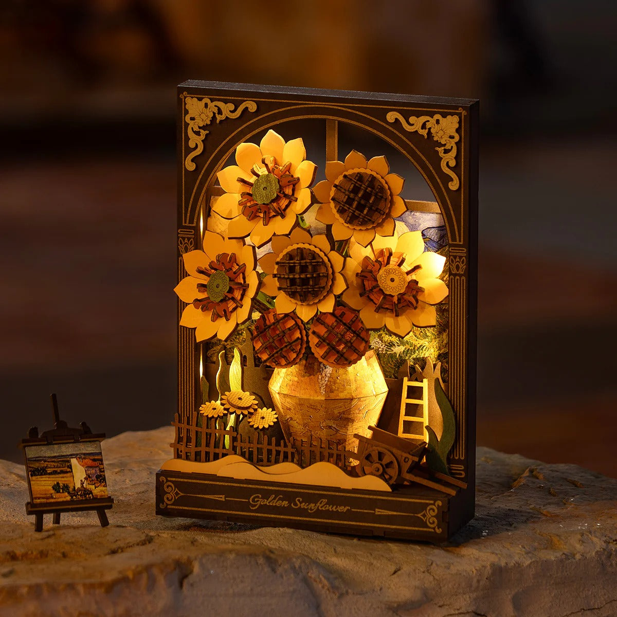 Rolife Rowood Flower Series TH002 Golden Sunflower – Treehouse Toys